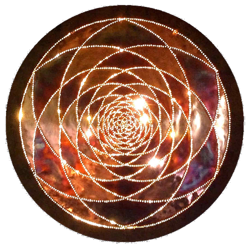 Golden Ratio Copper Lightmandala