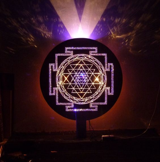 Sri Yantra Copper Lightmandala