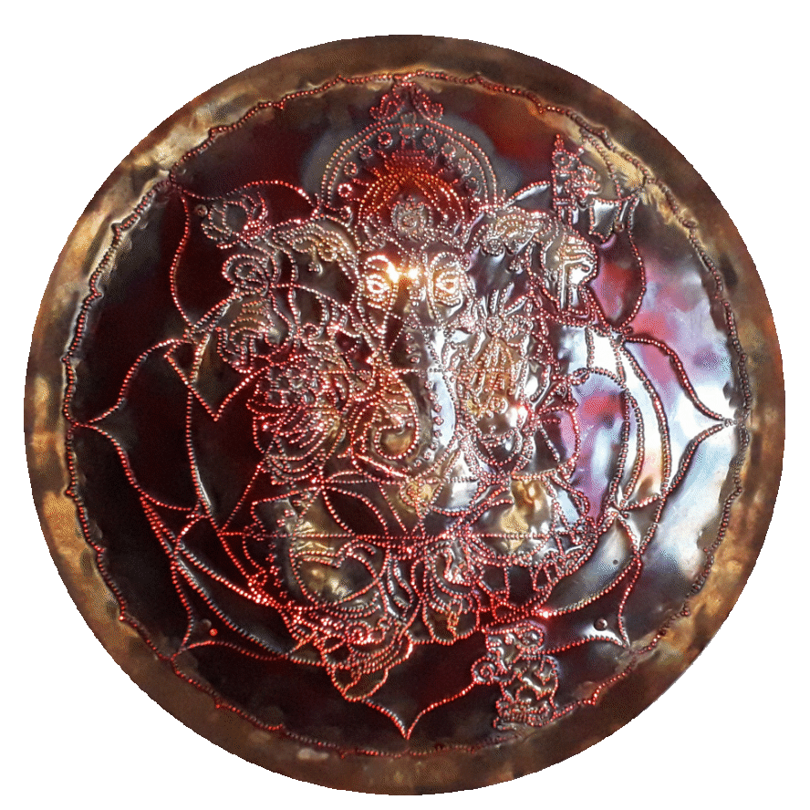 Ganesha Yantra Copper Lightmandala