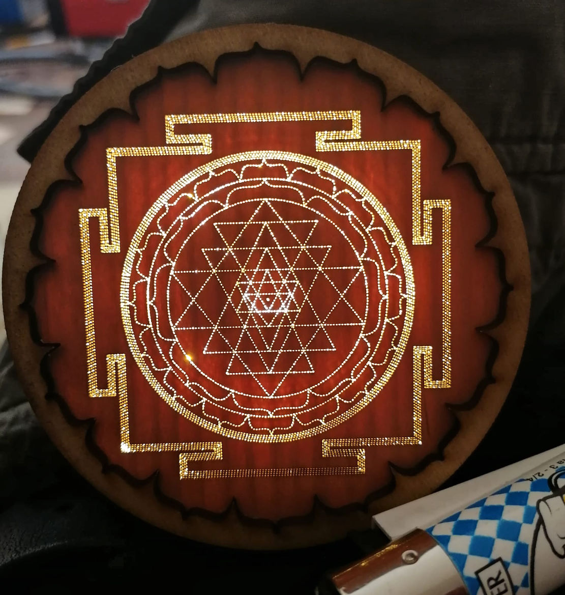 Mini Lasercut Lichtmandala