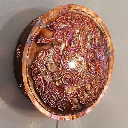 Celtic Horse Triskele Copper Lightmandala