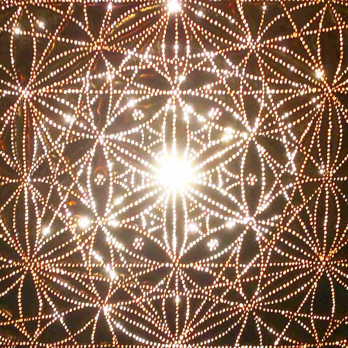 Metatrons Cube Copper Lightmandala