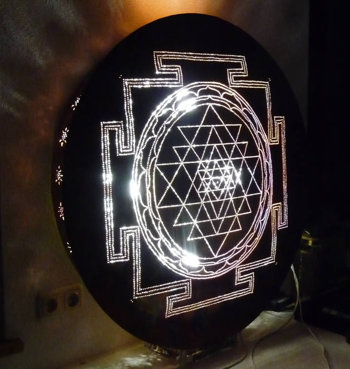 Sri Yantra Copper Lightmandala