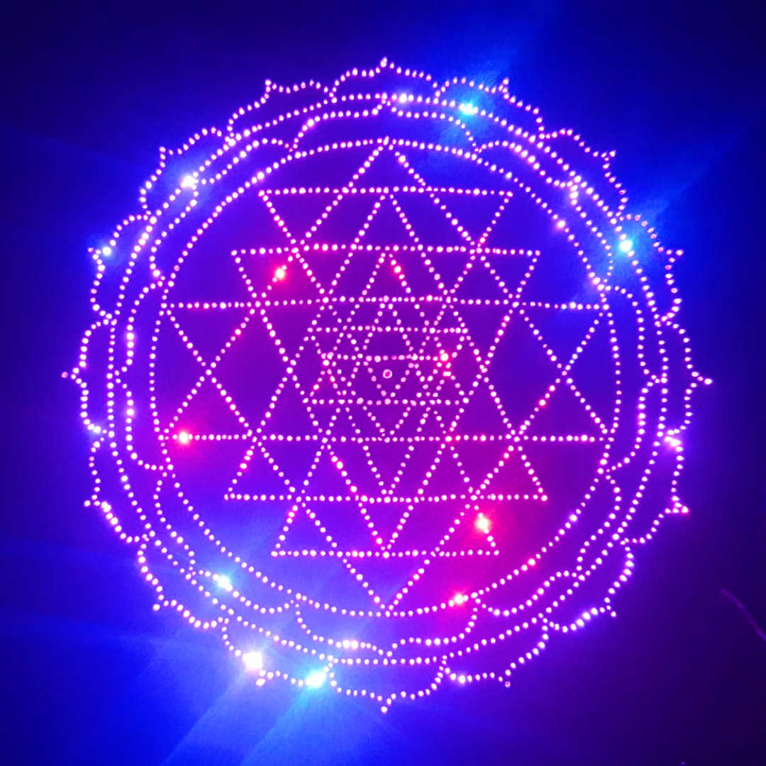 Sri Yantra Copper Lightmandala