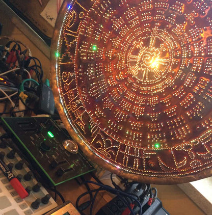 Tzolkin Radial Copper Lightmandala