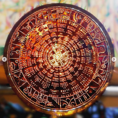 Tzolkin Radial Copper Lightmandala