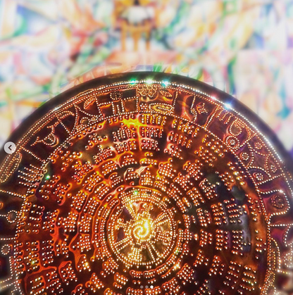 Tzolkin Radial Copper Lightmandala