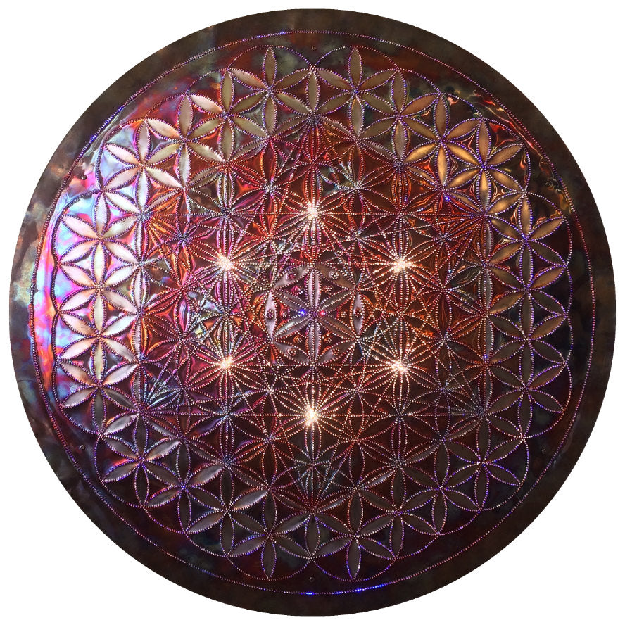 Metatrons Cube Copper Lightmandala