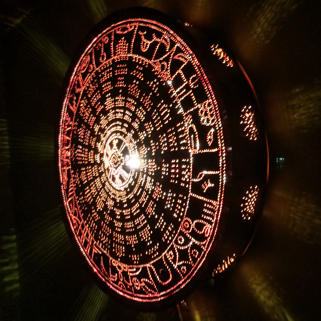 Tzolkin Radial Copper Lightmandala