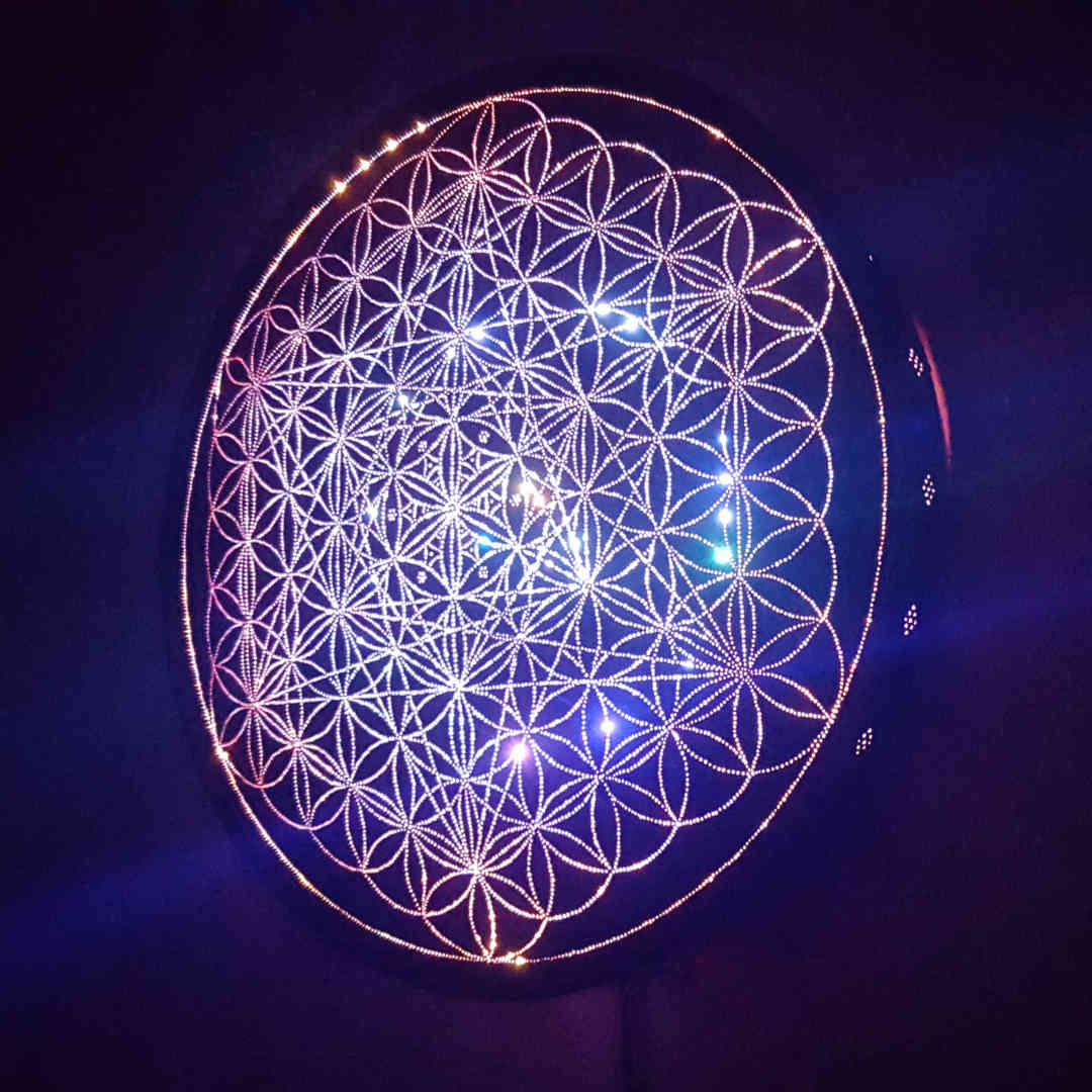 Metatrons Cube Copper Lightmandala