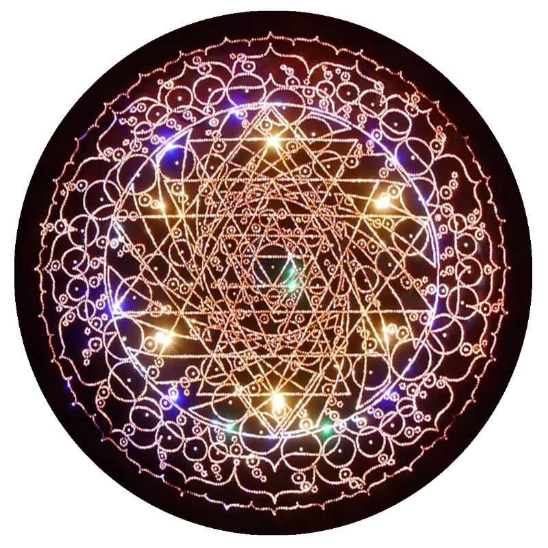 Maha Shakta Chakradar Copper Lightmandala