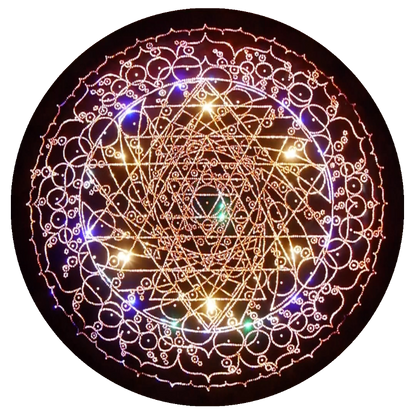 Maha Shakta Chakradar Copper Lightmandala