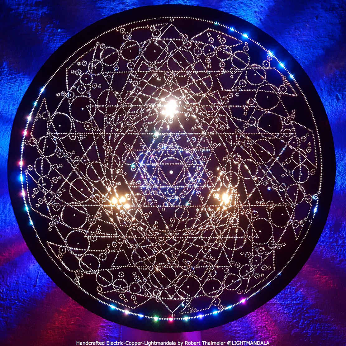 Maha Shakta Chakradar Copper Lightmandala