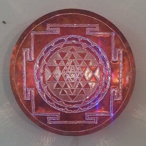 Sri Yantra Copper Lightmandala