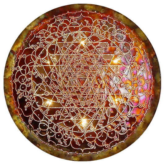 Maha Shakta Chakradar Copper Lightmandala