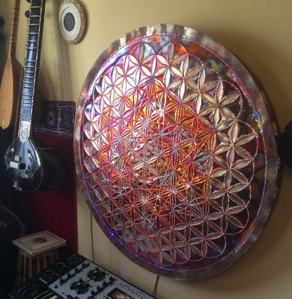 Metatrons Cube Copper Lightmandala