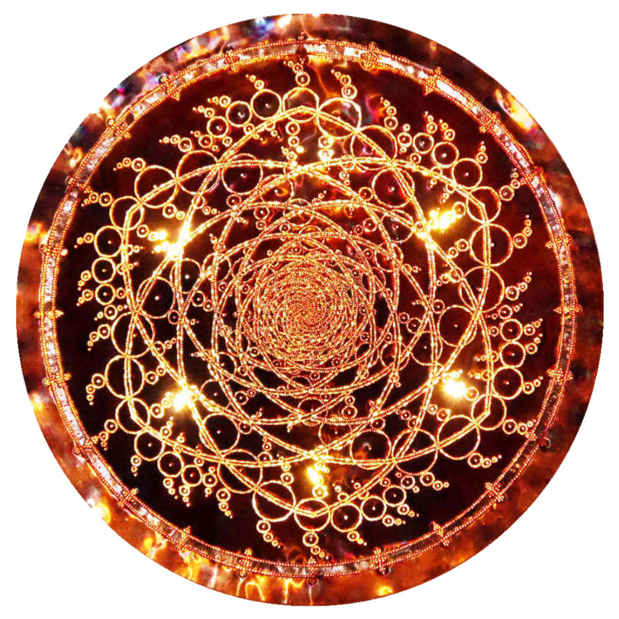 Golden Ratio Spiral Copper Lightmandala