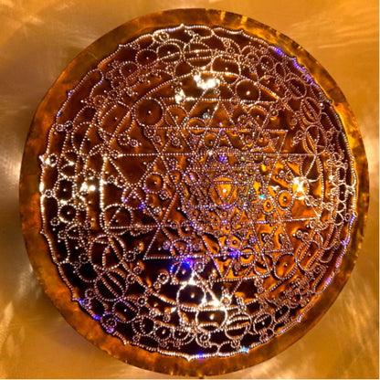 Maha Shakta Chakradar Copper Lightmandala